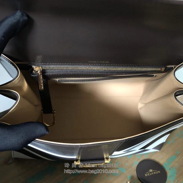 DELVAUX女包 春夏最新款 Delvaux 埃塞俄比亞系列手袋 德爾沃女手提包 手拎包 單肩斜挎包 Dv0028埃塞黑  fcs1425
